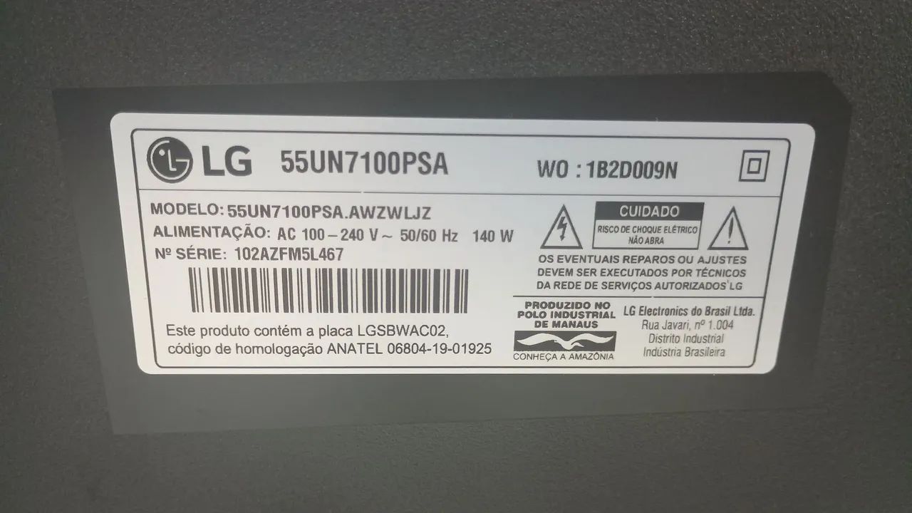 Tv LG 55 polegadas (defeito display) - Foto 2