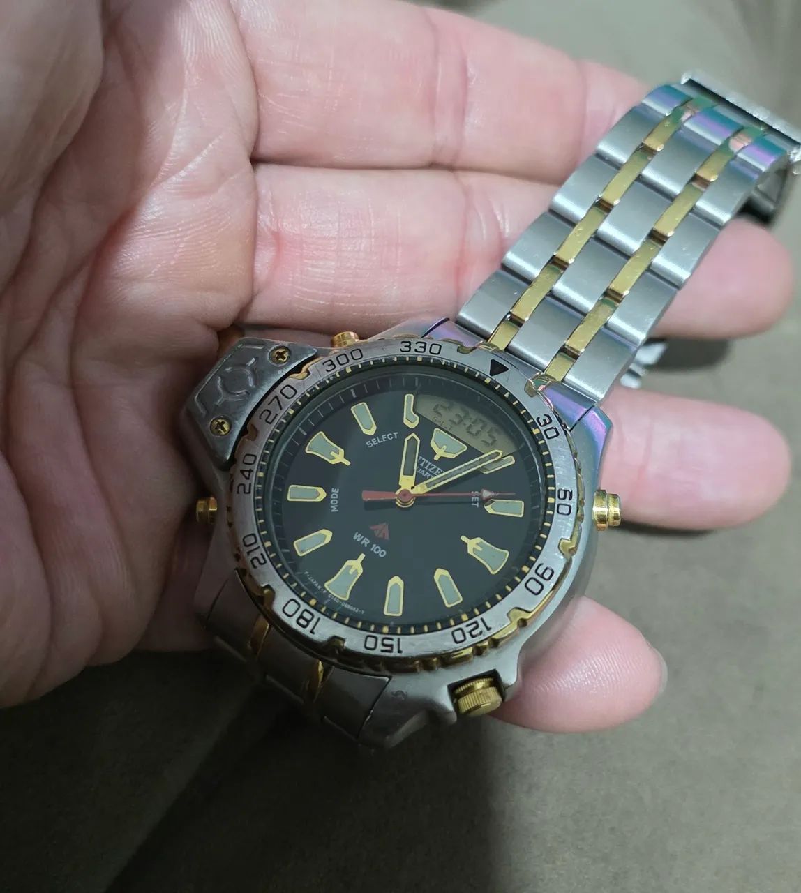Relogio Raro Citizen altimeter  - Foto 6