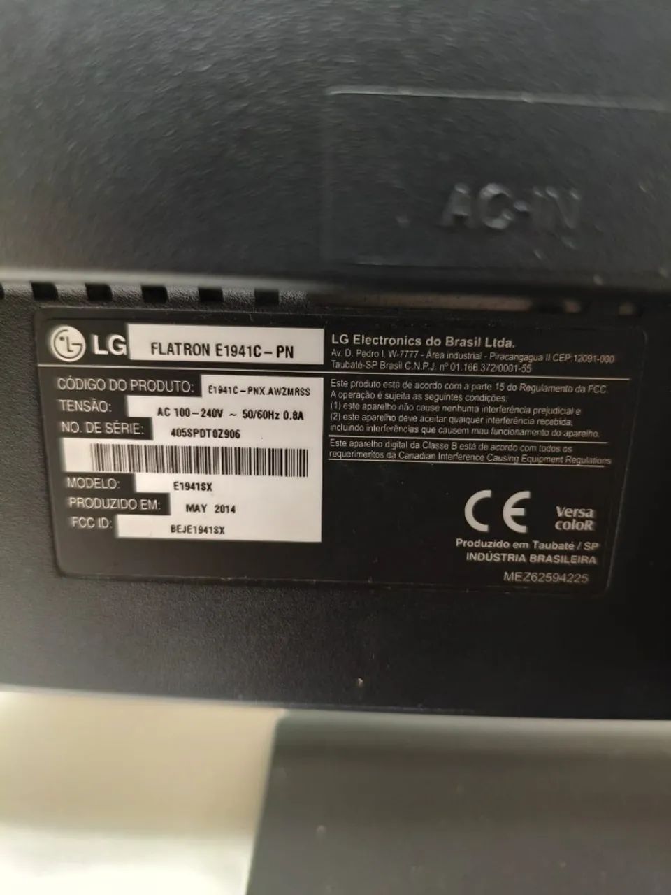 Monitor LG Flatron E1941SX 18,5 Polegadas HD VGA - Foto 4