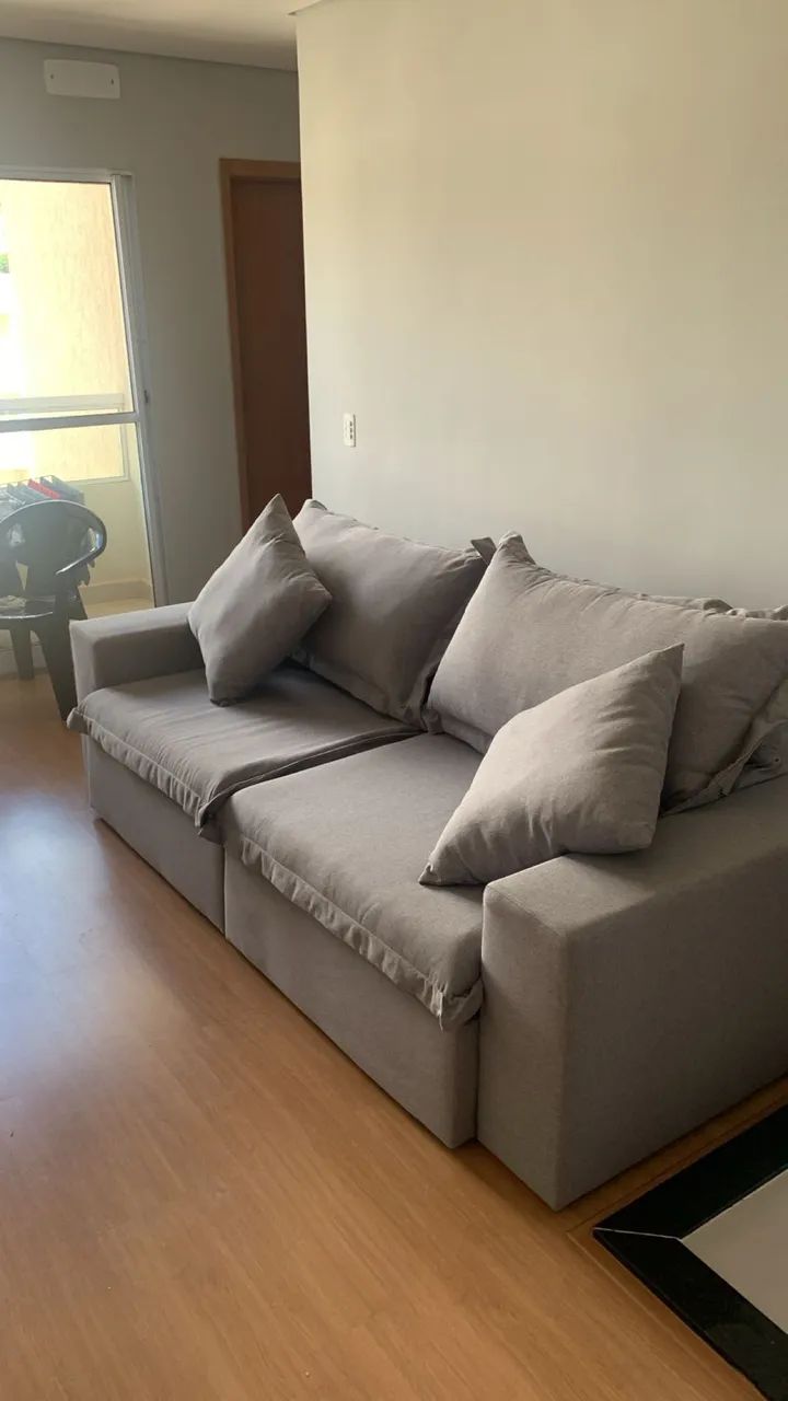 Sofá linho 2,50 (novíssimo) - Foto 3