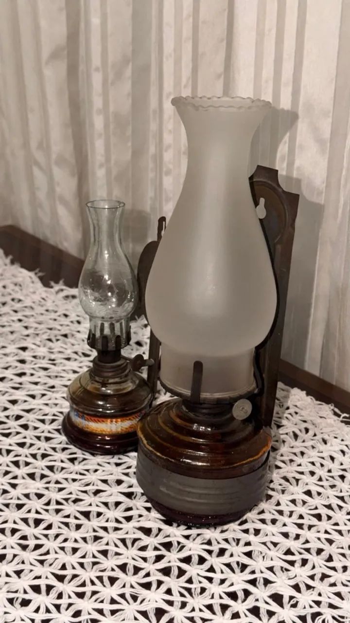 par de lampiões de querosene - Foto 2