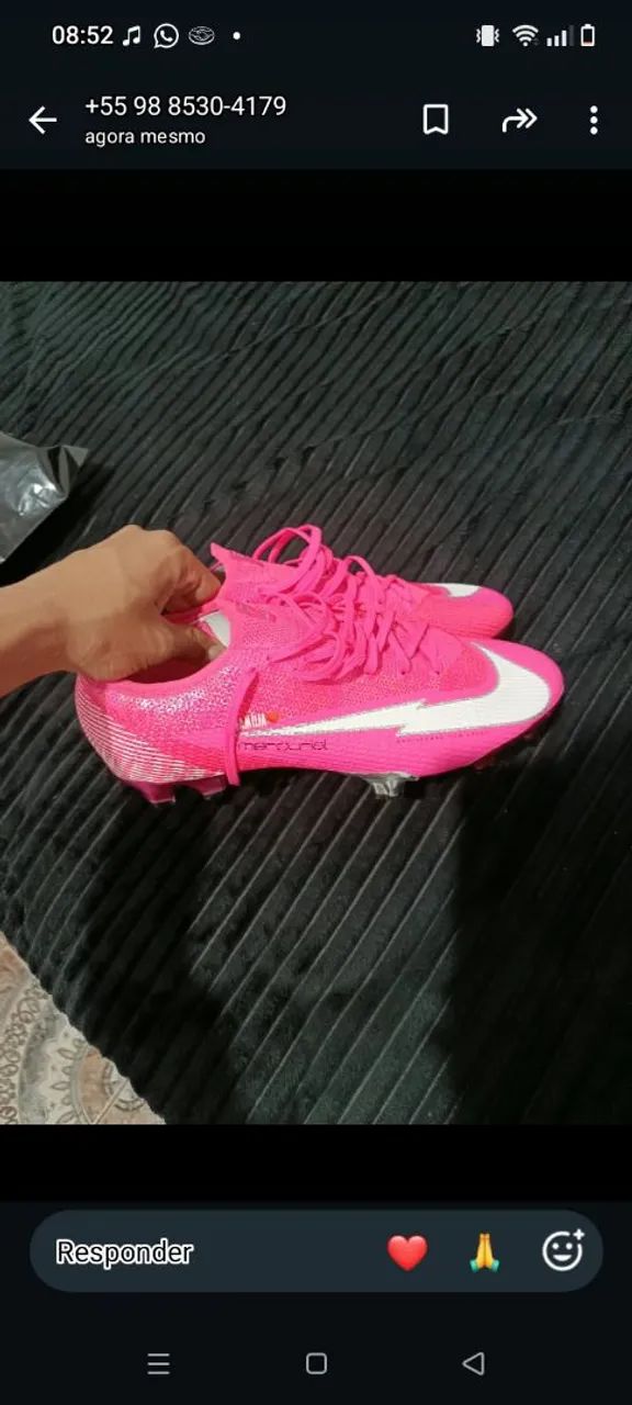 Chuteira Rosa Nike  - Foto 2