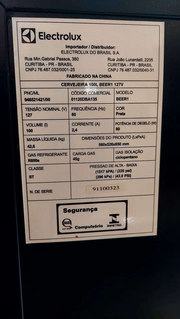 Refrigerador Eletrolux 100L BEER1 - Foto 5