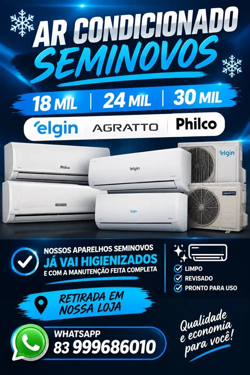 AR CONDICIONADO SEMINOVOS INVERT 