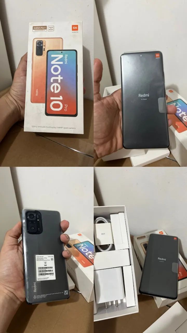 XIAOMI REDMI NOTE 10 PRO - NOVO, NUNCA USADO - Celulares e