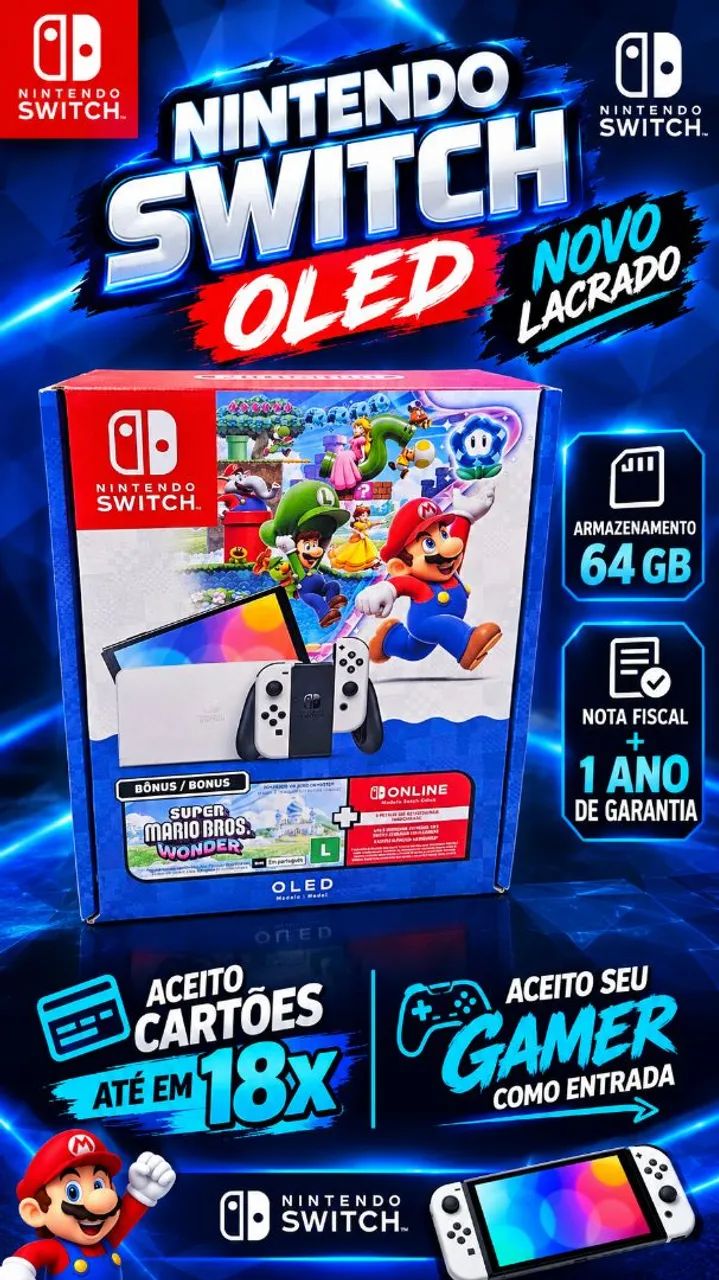 Nintendo Switch Oled Novo Lacrado 