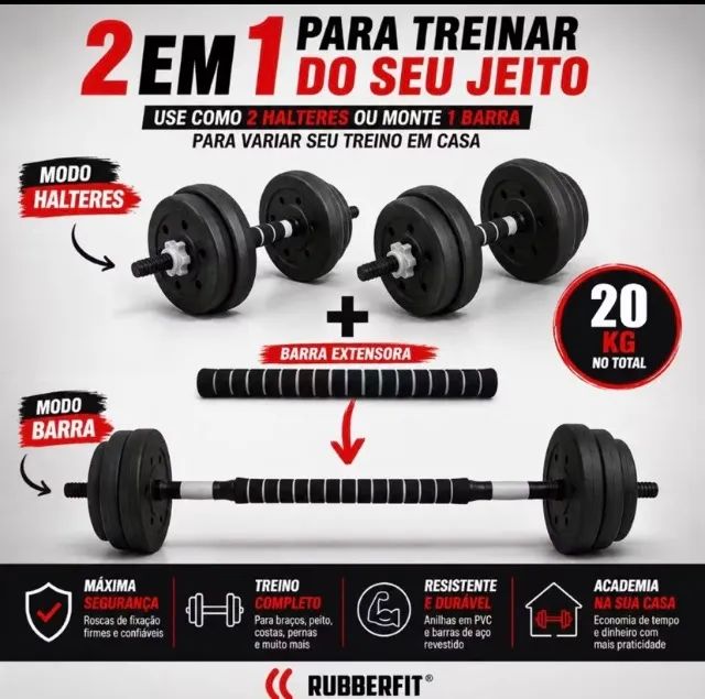 Kit pesos para treinar em casa  - Foto 3