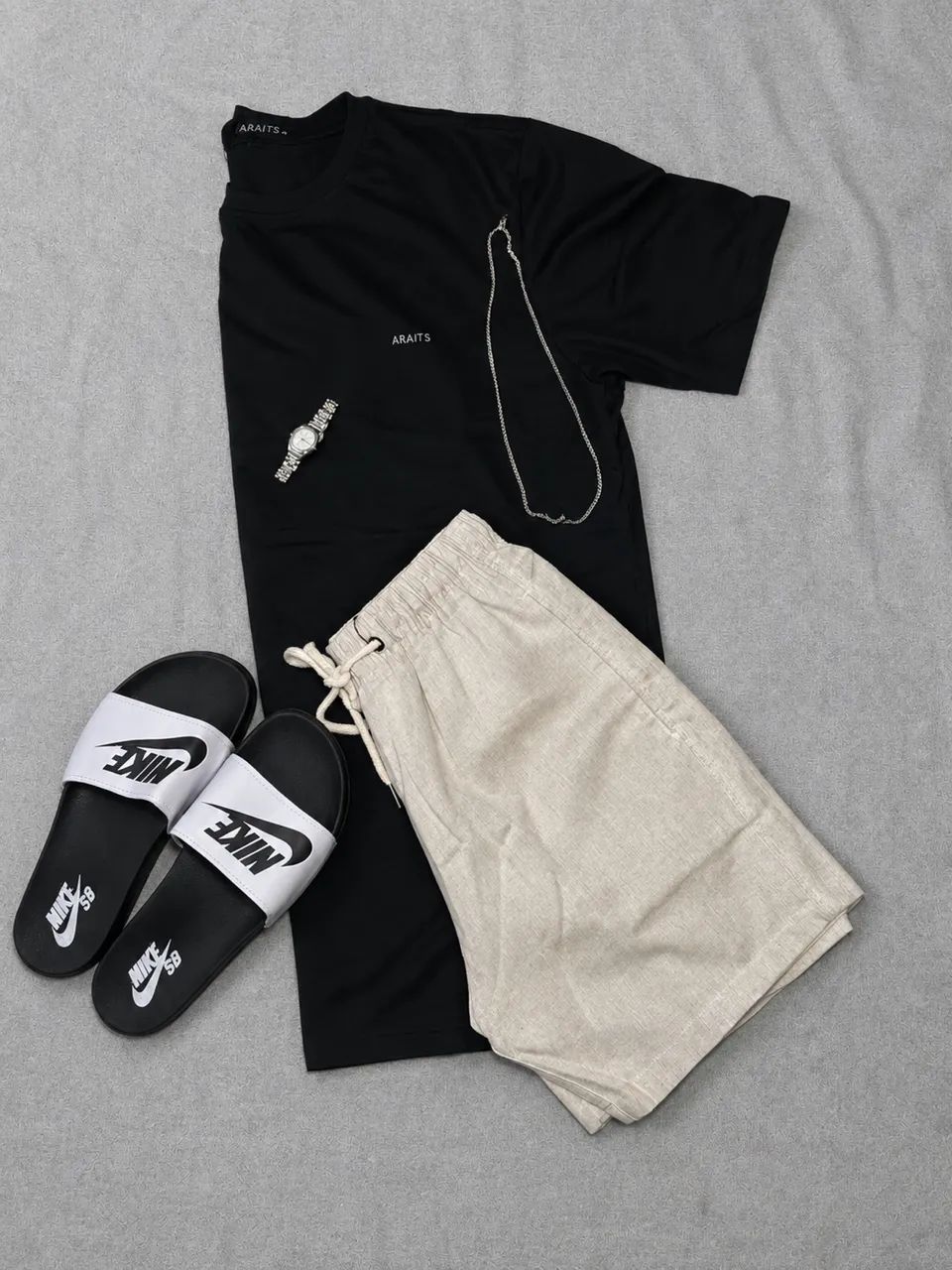 Kit camisa básica + Bermuda linho 