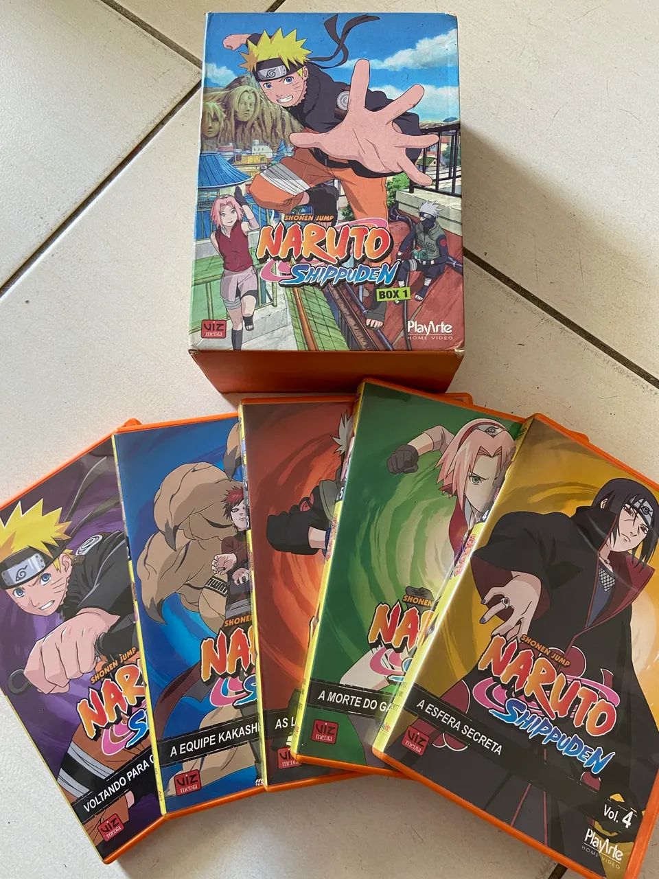 Box 5 DVD?s Naruto Shippuden PARA SAIR LOGO - DVD, Blu-Ray e Vídeo