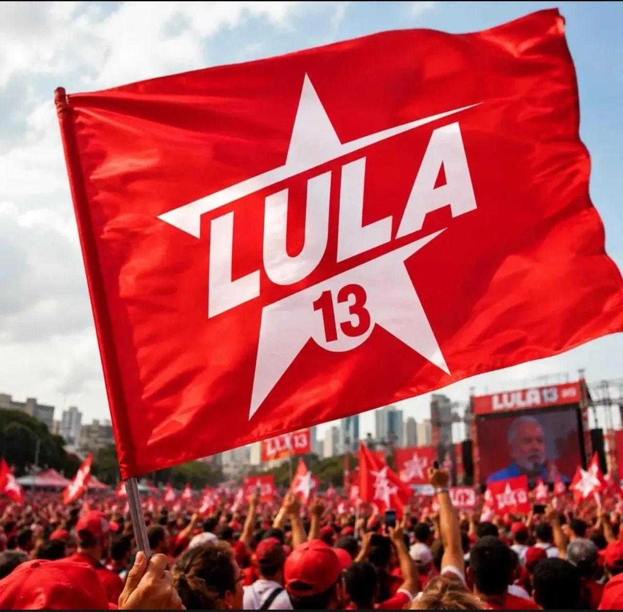 Bandeiras do Lula e do PT - Foto 4