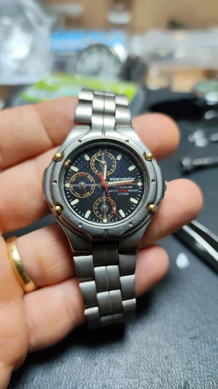 Relógio Citizen Eco -Drive Titanium GN-4-S, 39mm Japan - Foto 3
