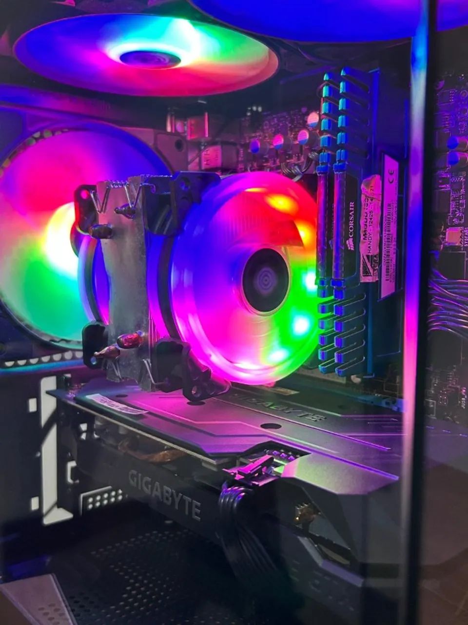 Pc Gamer i7 - GTX 1660 OC - 16GB RAM - SSD + HD - GABINETE AQUÁRIO - Foto 2