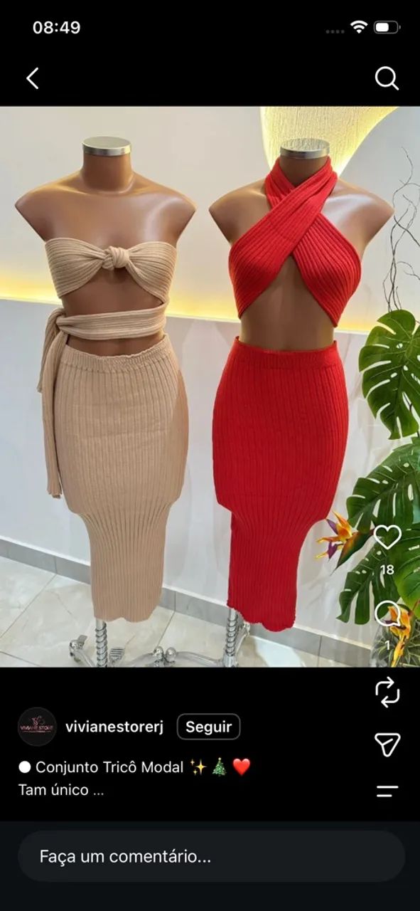 Conjunto de tricô 