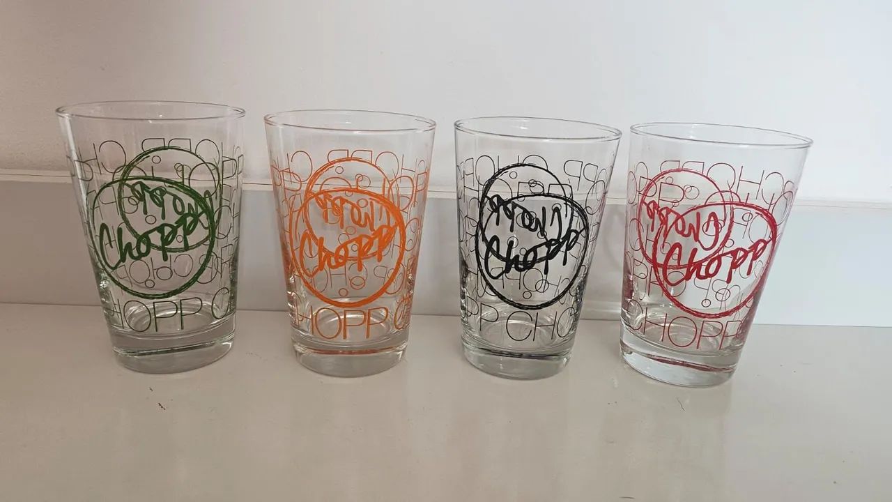 Copos de chopp trio