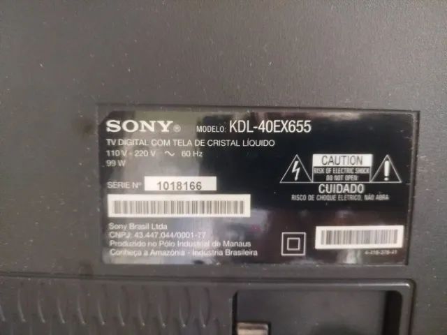 TV Sony KDL-40EX655 40" Com Defeito no Led - Foto 5