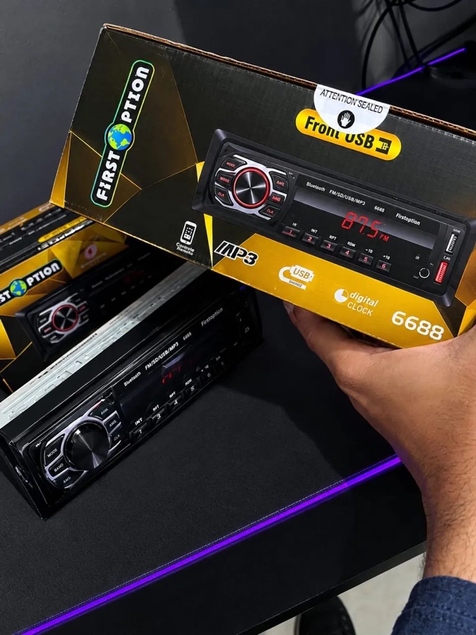 RÁDIO DE CARRO COM BLUETOOTH e USB - Foto 3
