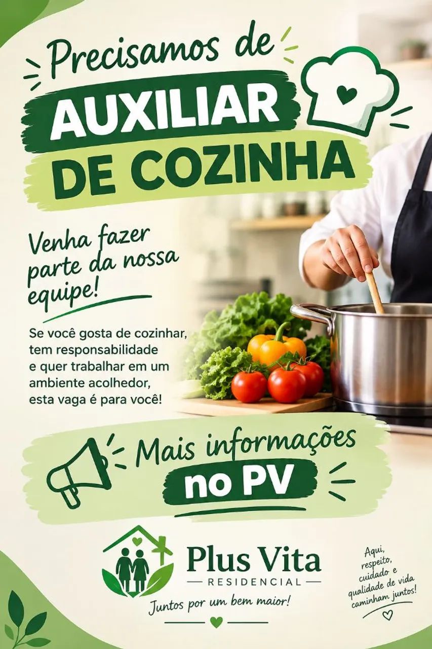 Auxiliar de cozinha 