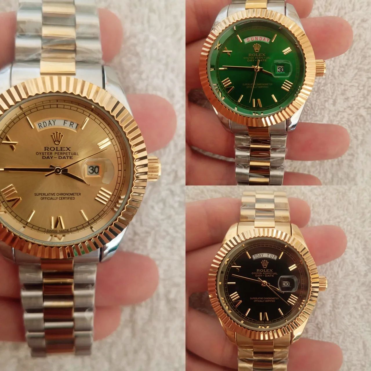 Relógio rolex presidente, 1 linha,100% funcional 