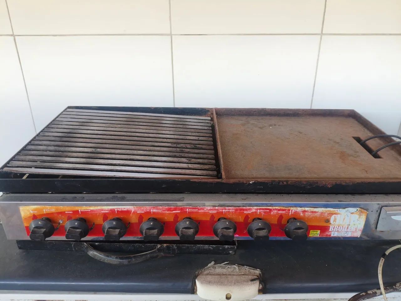 Chapa e charbroiler ótima para hambúrguer artesanal!!