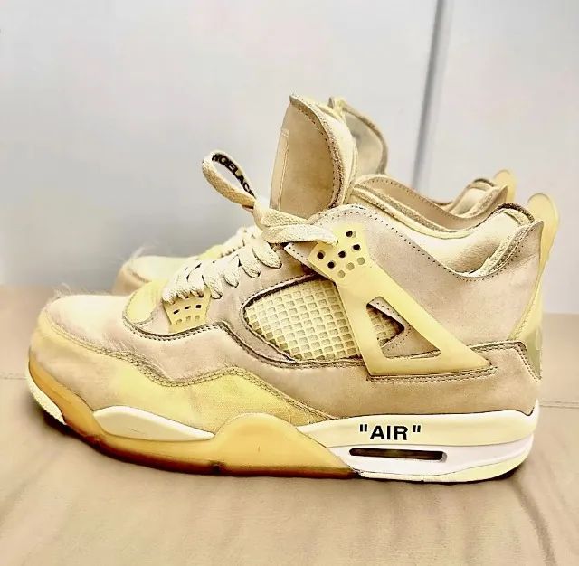 Air Jordan 4 Retro x Off-White "Sail" - Foto 3