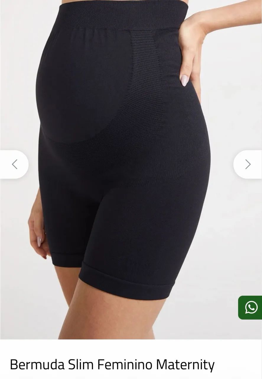 Bermuda Slim Feminino Maternity Track Field