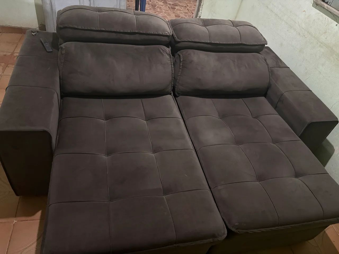 Sofá retrátil e reclinável 3 lugares à venda - Foto 2