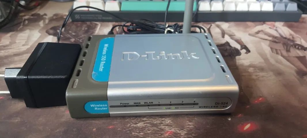 Roteador D-Link DI-524 Wireless 150 - Funcionando