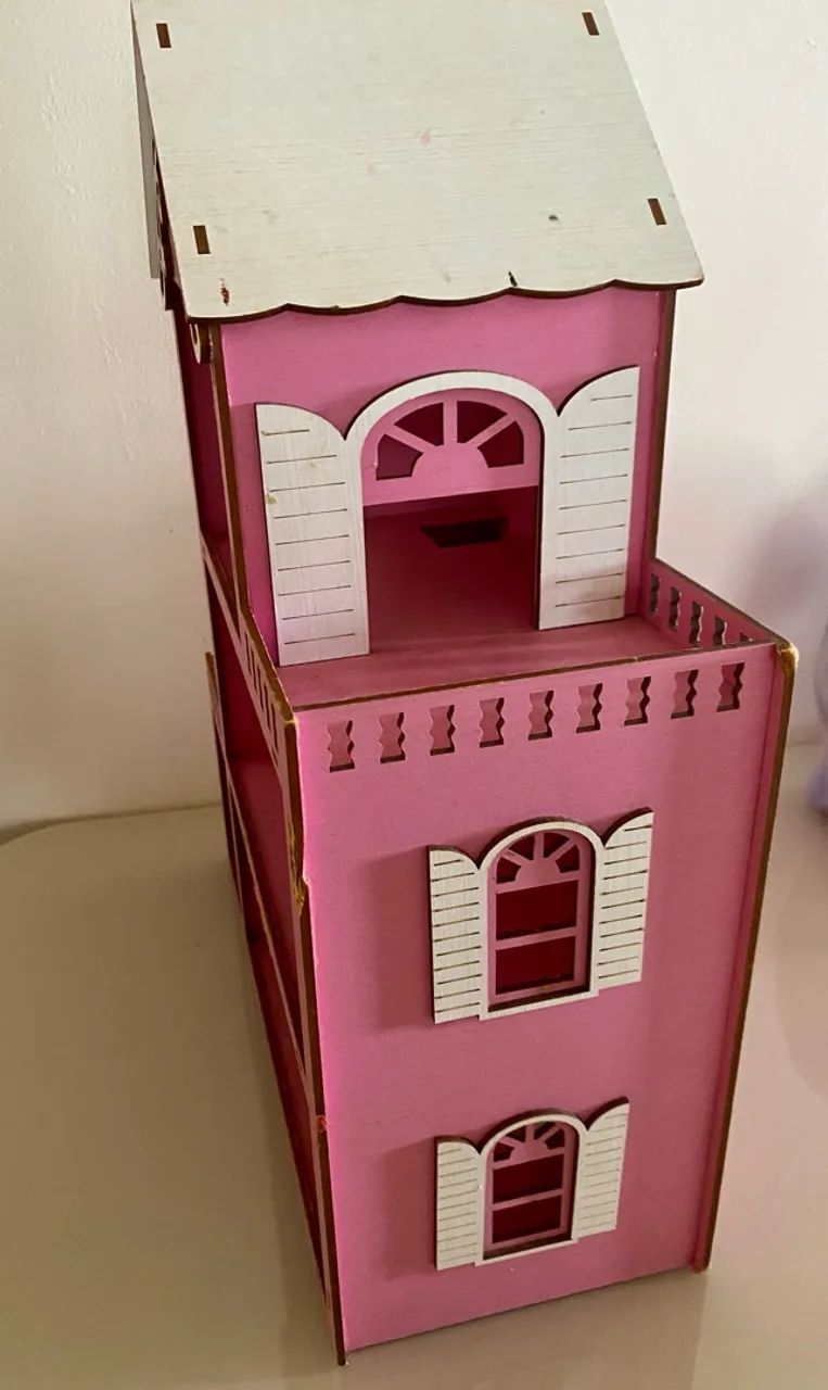 Casinha de boneca MDF - tamanho LOL e Poly - Foto 2
