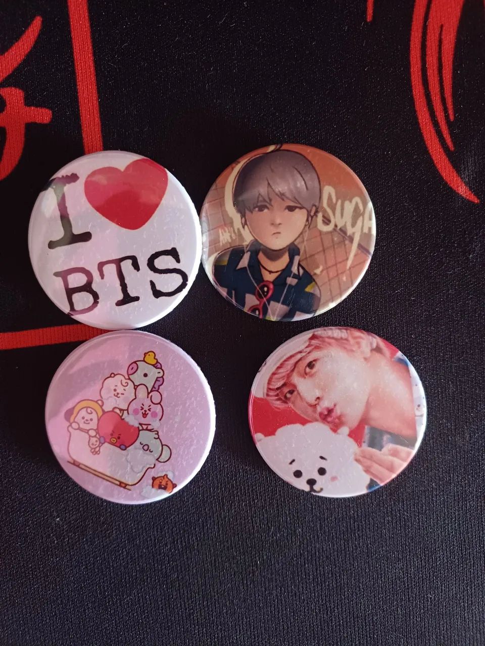 kit 4 de broches BTS