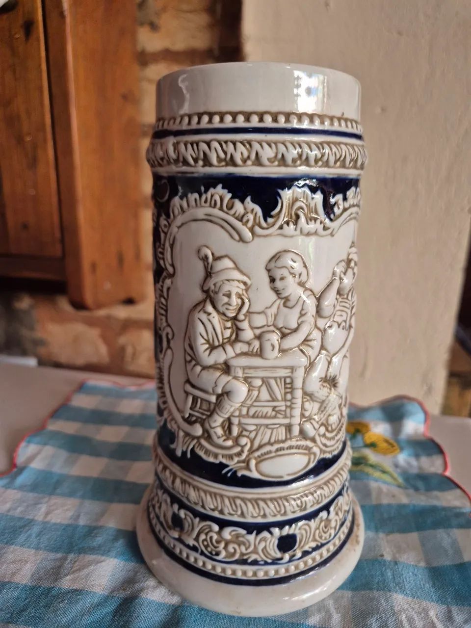 Caneca antiga pintada a mao  - Foto 2