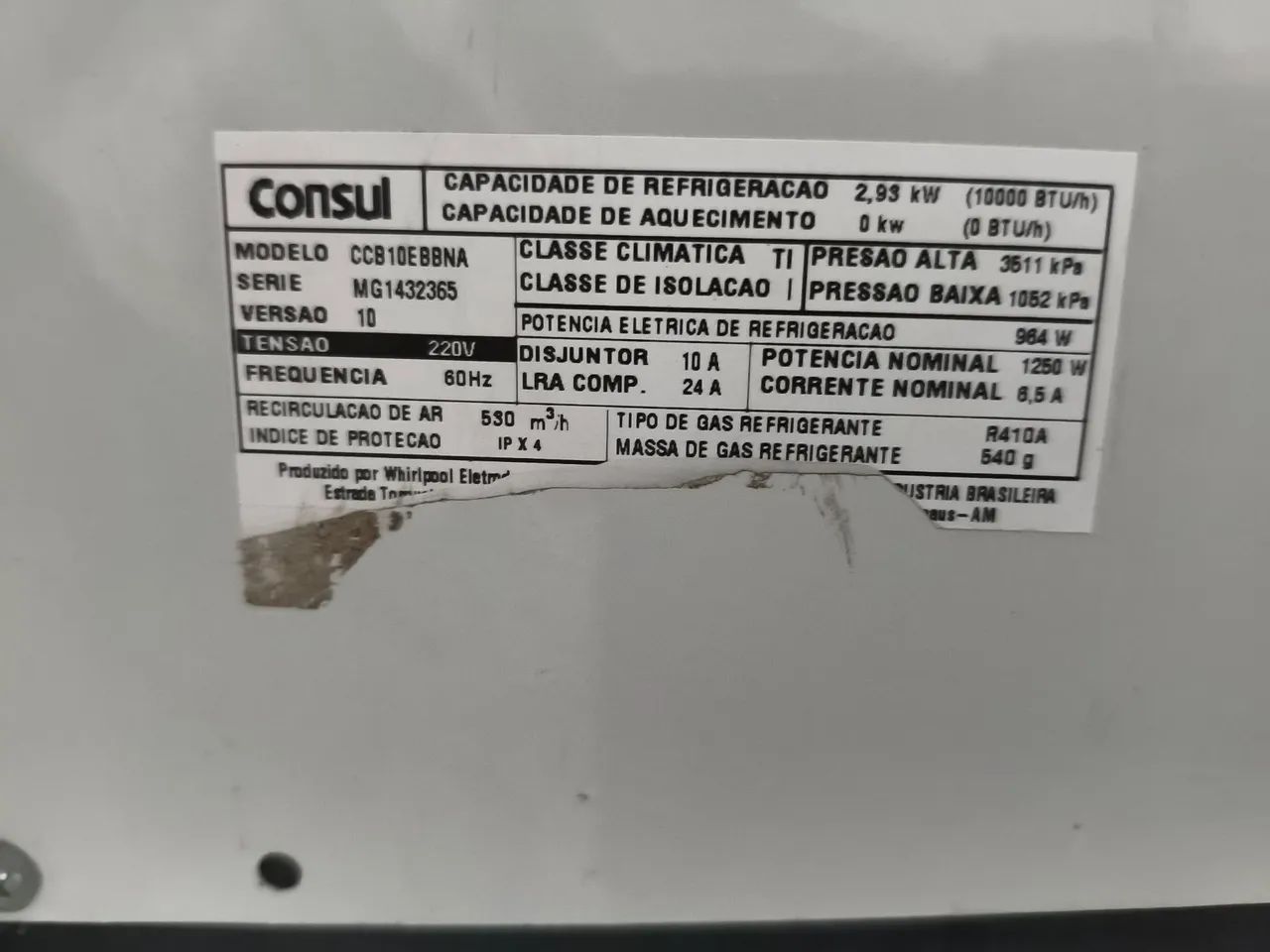 AR condicionado Consul 10.000 Btus, funcionando perfeitamente - Foto 6