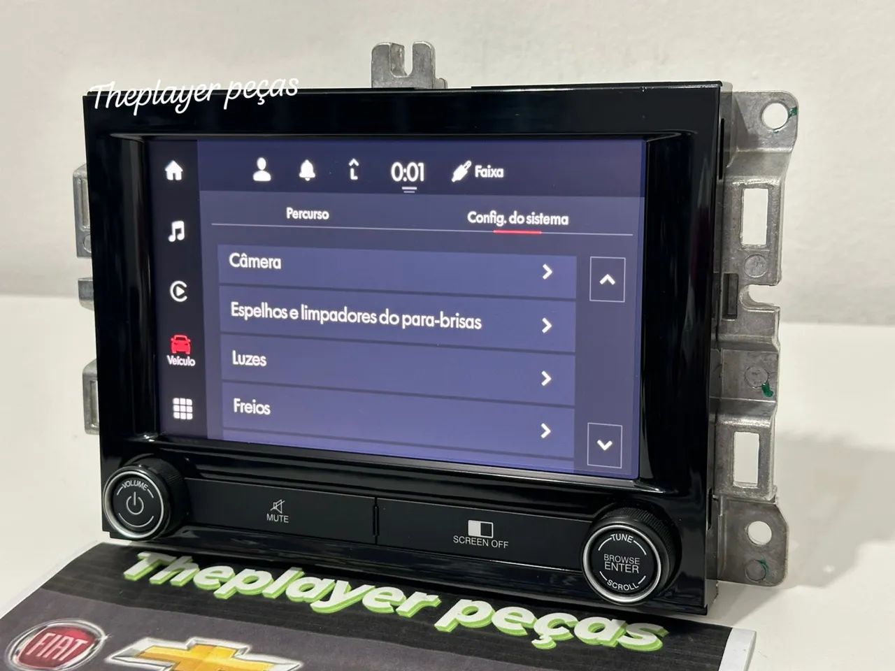 Multimídia Fiat Toro original com código e chicote  - Foto 3