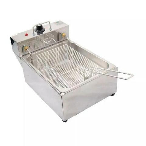 Fritador Elétrico 5 Litros Quadrado Inox 50° A 300° - Cód 12