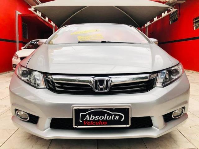 Honda Civic 2014 lxr automático + kit multimídia, carro impecável !!!