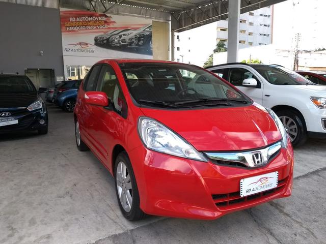 Honda 2014 Fit ex 1.5 Automatico Direcao Eletrica completo vermelho 2014 - Foto 3