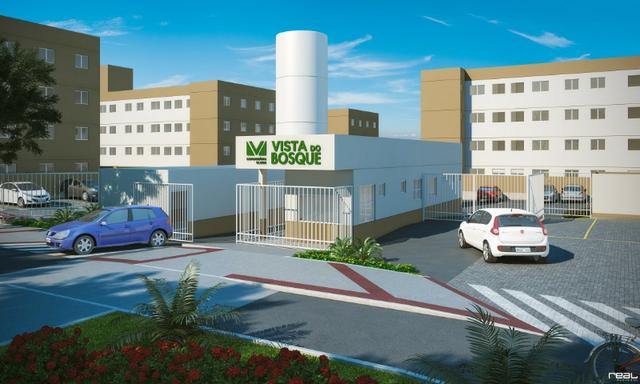 Residencial Vista do Bosque, apartamentos com 2 quartos sendo 1 suíte reversível,