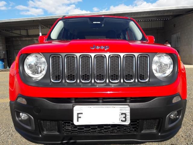 Renegate Longitude 1.8 Flex 4X2 Automatico 2016 Vermelho Completo Couro - Foto 8