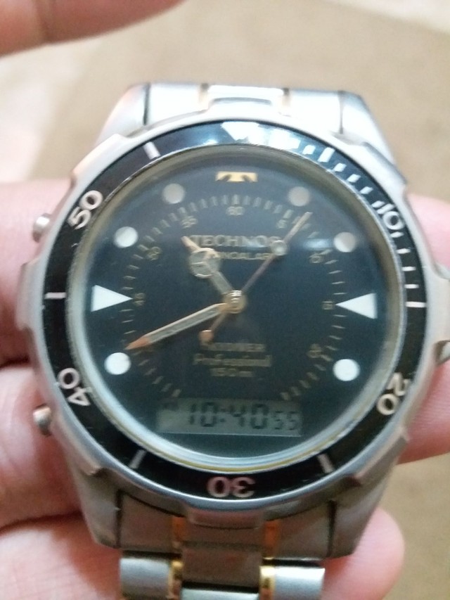 Technos Skydiver Professional década 90 150m em 3x sem juros no cartão 