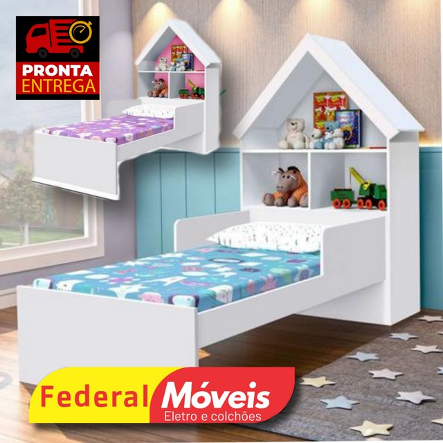 Cama Mini Casa Infantil Mágica Gabrielli<br><br>