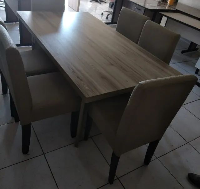 combo mesa + 6 cadeiras sala de janta - frete gratis - Foto 2
