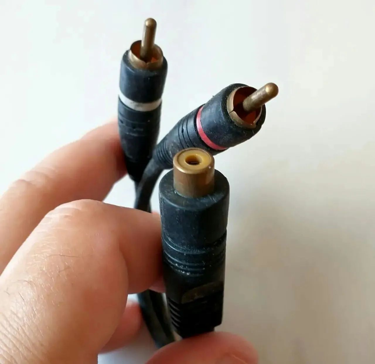 Cabo Y RCA Macho para 1 Fêmea Áudio Estéreo usado - Foto 3