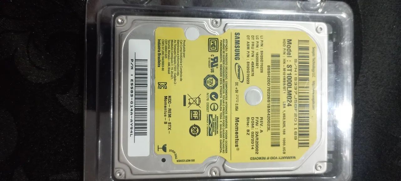 Hd De Notebook 1tb Samsung St1000lm024