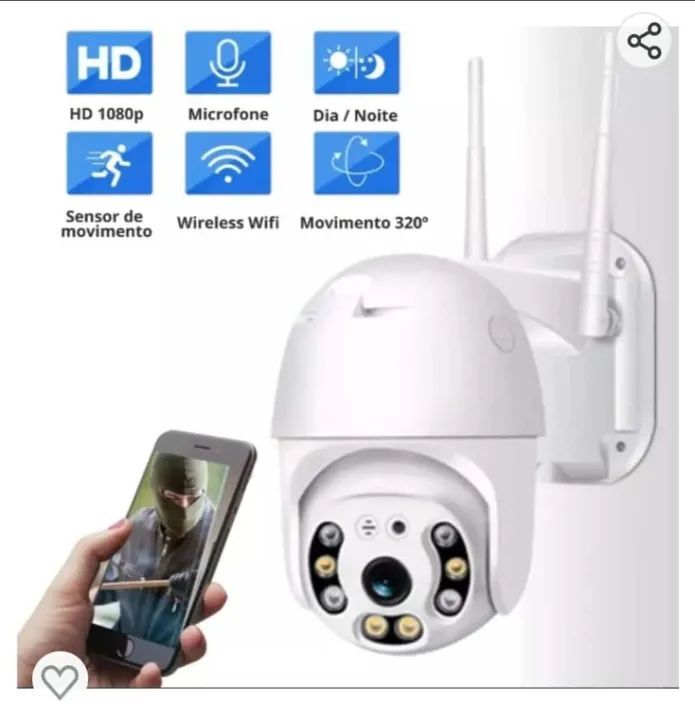 Câmera Wifi hd com acesso no celular - Foto 3