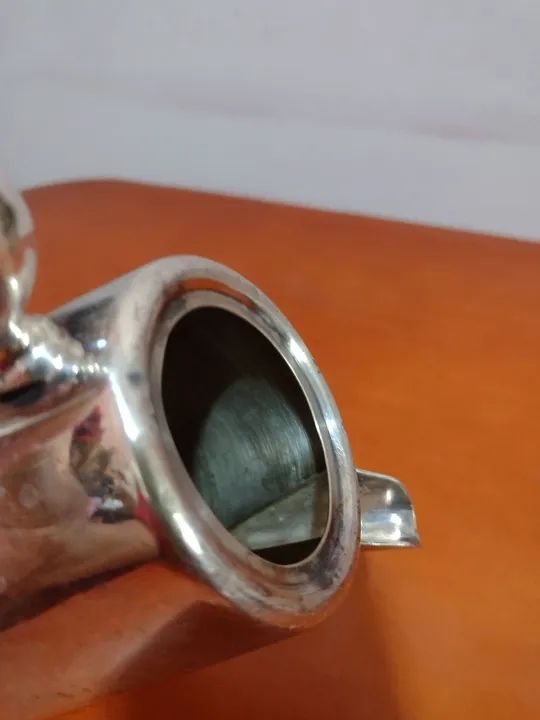 Leiteira em metal prateado fracalanza - Foto 4