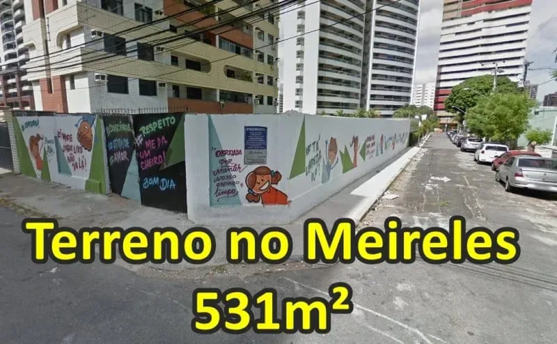VERAS VENDE TERRENO 531M² DE ESQUINA NO MEIRELES