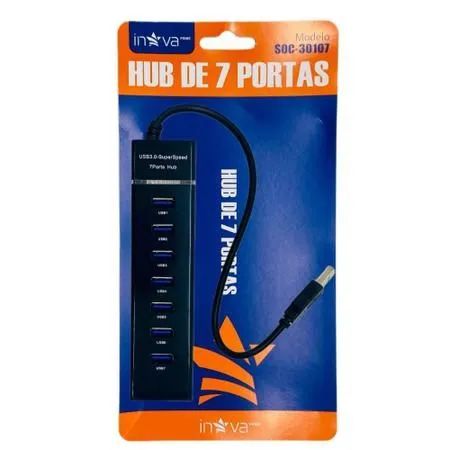 Hub USB 3.0 com 7 Portas USB Super Rápida lacrado