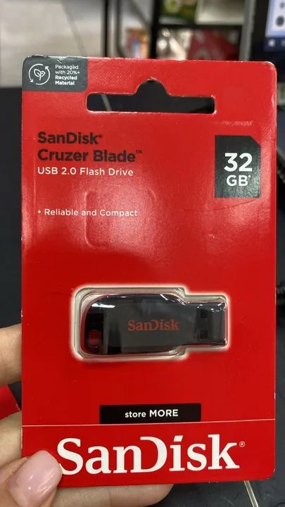 Pen Drive Sandisk 32Gb Cruzer Blade Loja Coimbra Computadores Entregamos