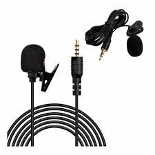 Microfone lapela com fio/entrega gratis jp