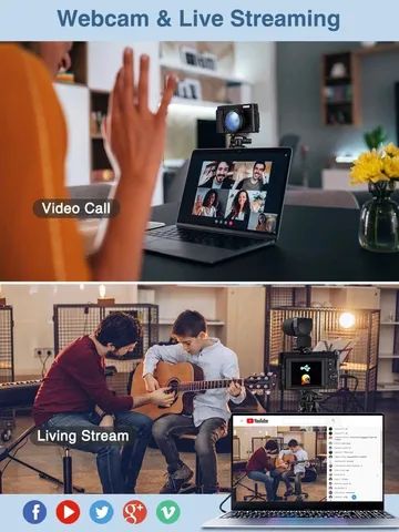 Câmera Digital 4K Recarregável  - Foto 6