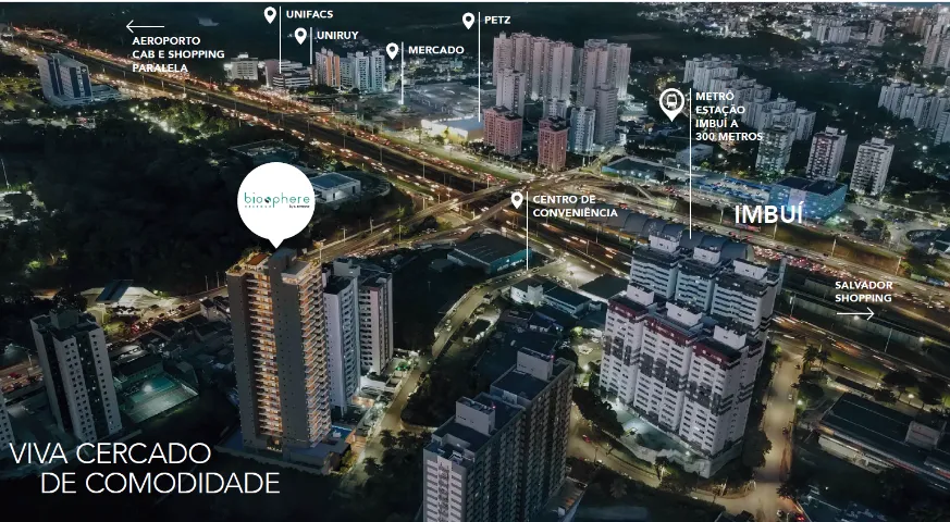 Apartamento 2 Quartos Suíte e Varanda - Imbuí à Venda